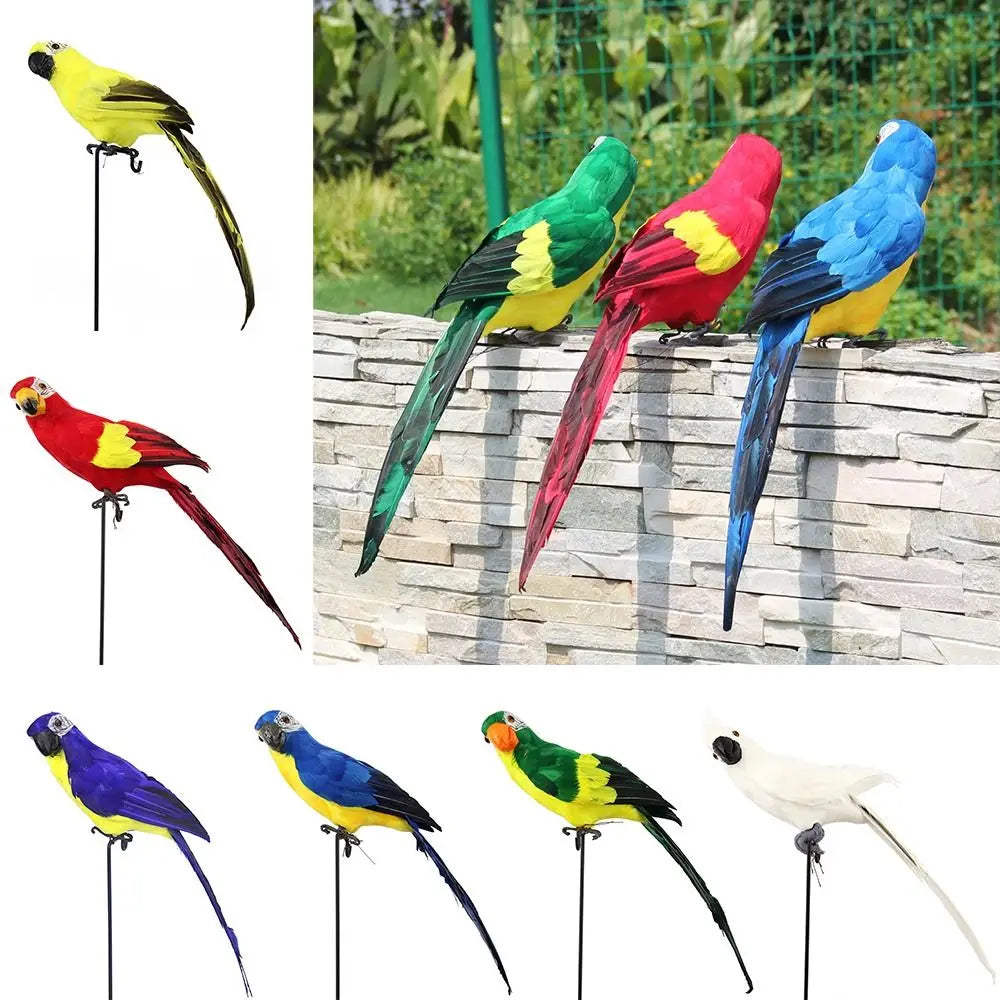 Simulation Parrot Foam Garden Ornament – 4 Sizes Multicolor