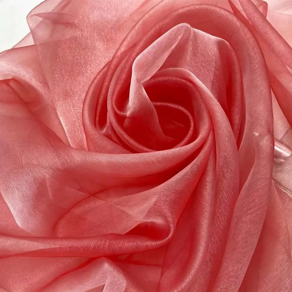 Two-Tone Gradient Organza Laser Fabric 150x100cm Polyester