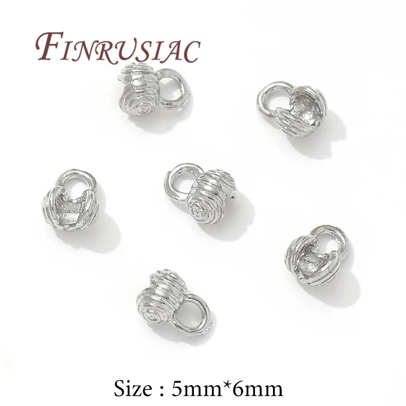 18K Gold Plated Crimp Beads Cover | DIY Jewelry Making Findings