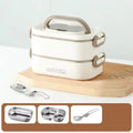 Stainless Steel Thermal Lunch Box Set – Stackable & Insulated