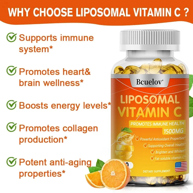 STRESSXCEL Liposomal Vitamin C Capsules | Antioxidant & Skin