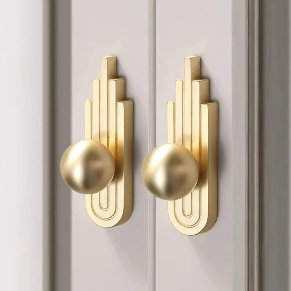 Gold Cabinet Drawer Handle | French Minimalist Zinc Alloy Pull