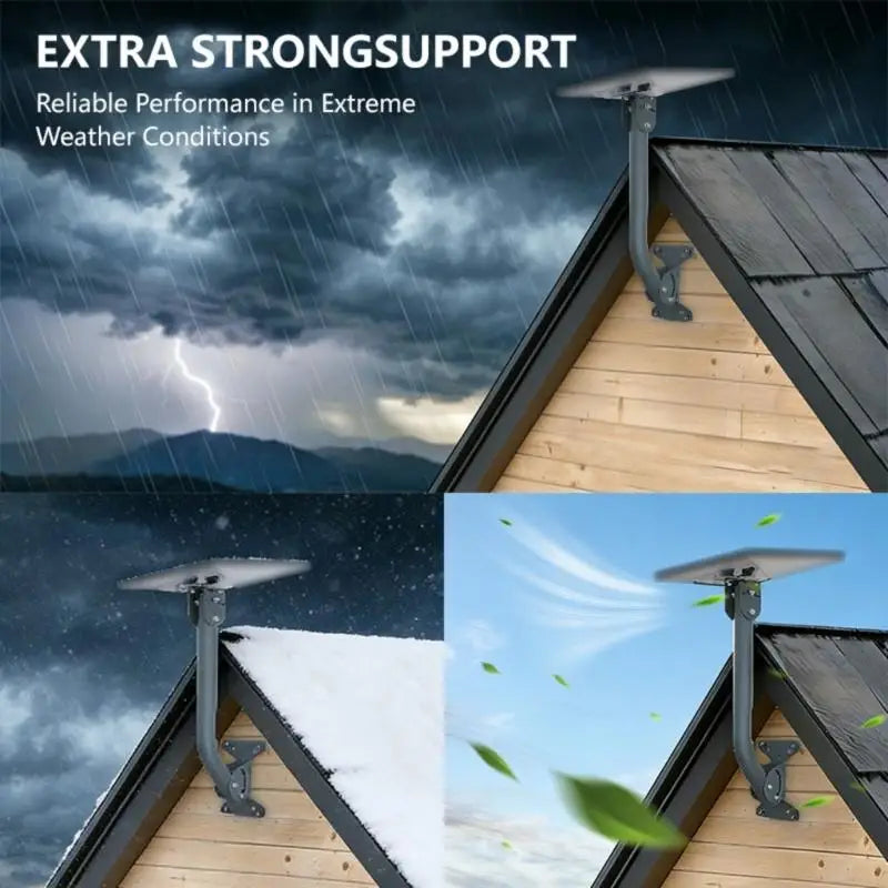 Satellite Dish Wall & Roof Mount Bracket | Adjustable Steel
