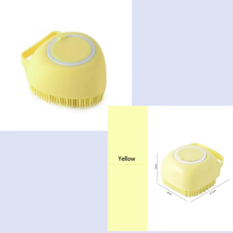 Silicone Pet Bath Massage Glove – Dog & Cat Grooming Brush