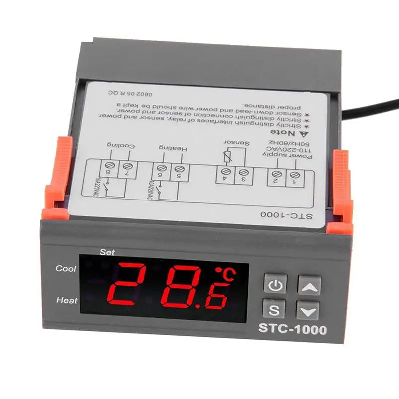 STC-1000 Digital Temperature Controller Dual Heat/Cool NTC Probe