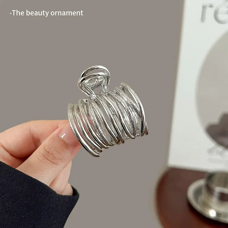 Metal Hair Claw Clip – Korean Ponytail Hairpin for Women