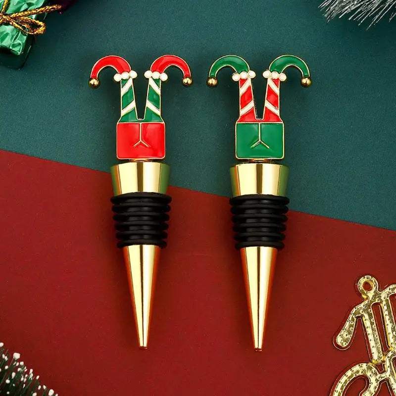 Snowman Christmas Wine Stopper – Airtight Zinc Alloy Bottle Seal