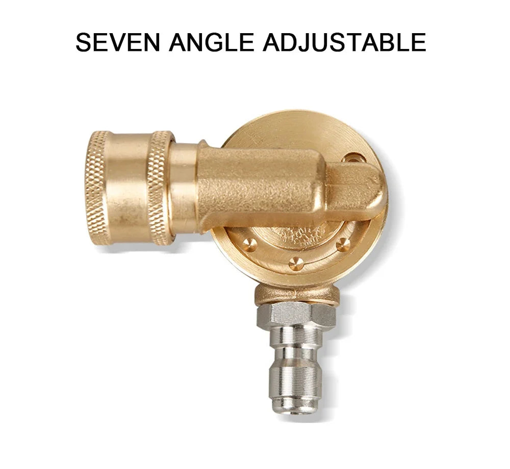 Pivoting Brass Coupler Pressure Washer 4500PSI 120° 5 Angles