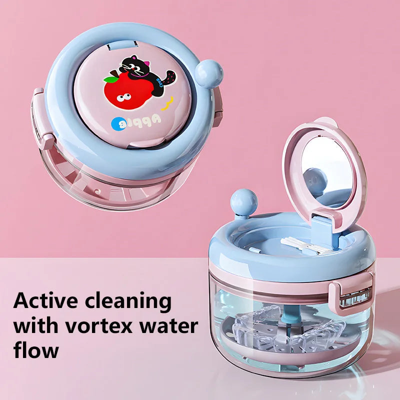 Portable 3-Layer Retainer & Braces Cleaning Storage Box