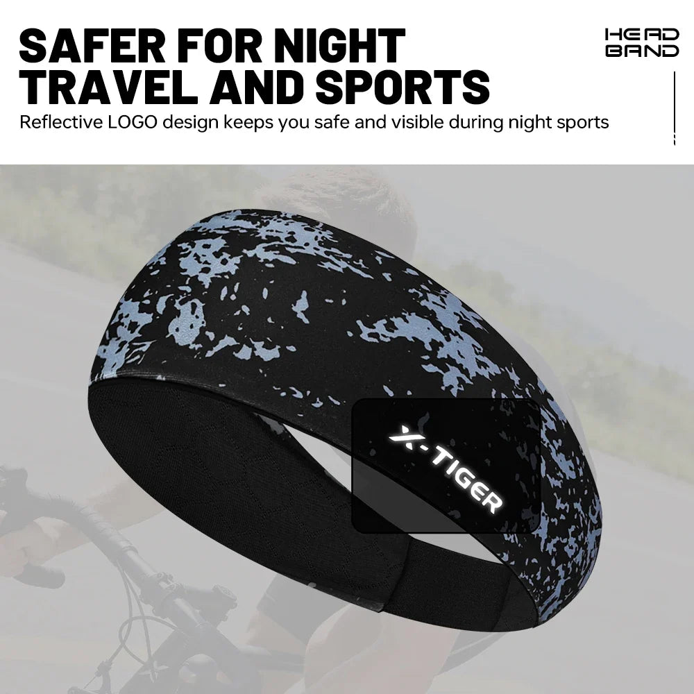X-TIGER Ice Silk Cycling Headband – Sweat-Wicking Bandana