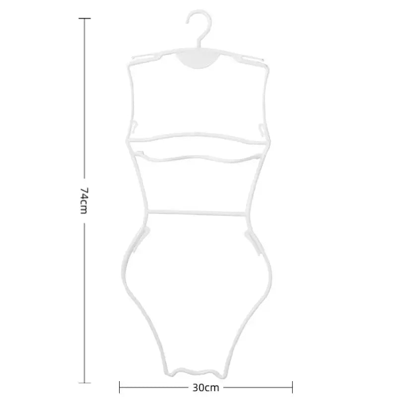 Body Shape Swimsuit & Lingerie Hanger – Foldable Closet Organizer