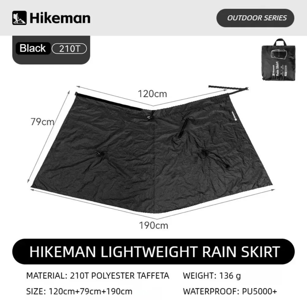 3-in-1 Ultralight Hiking Rain Skirt – Waterproof Poncho