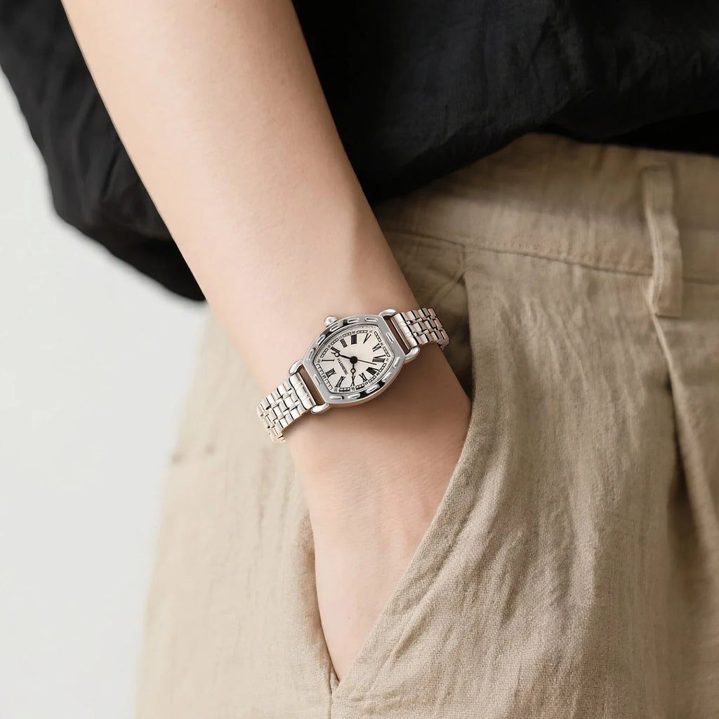 REBIRTH Roman Numeral Quartz Watch – Stainless Steel Band