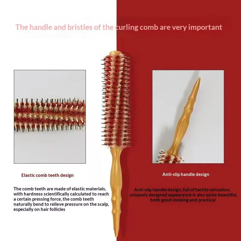 Round Curling Brush Comb for Medium to Long Hair | Nixie
