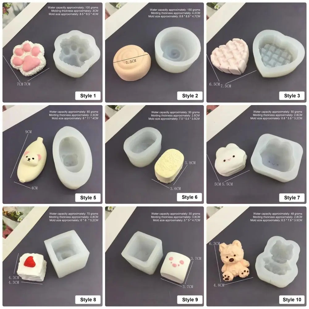 Cute Animal Silicone Baking Mold – Bunny & Kitten Cartoon