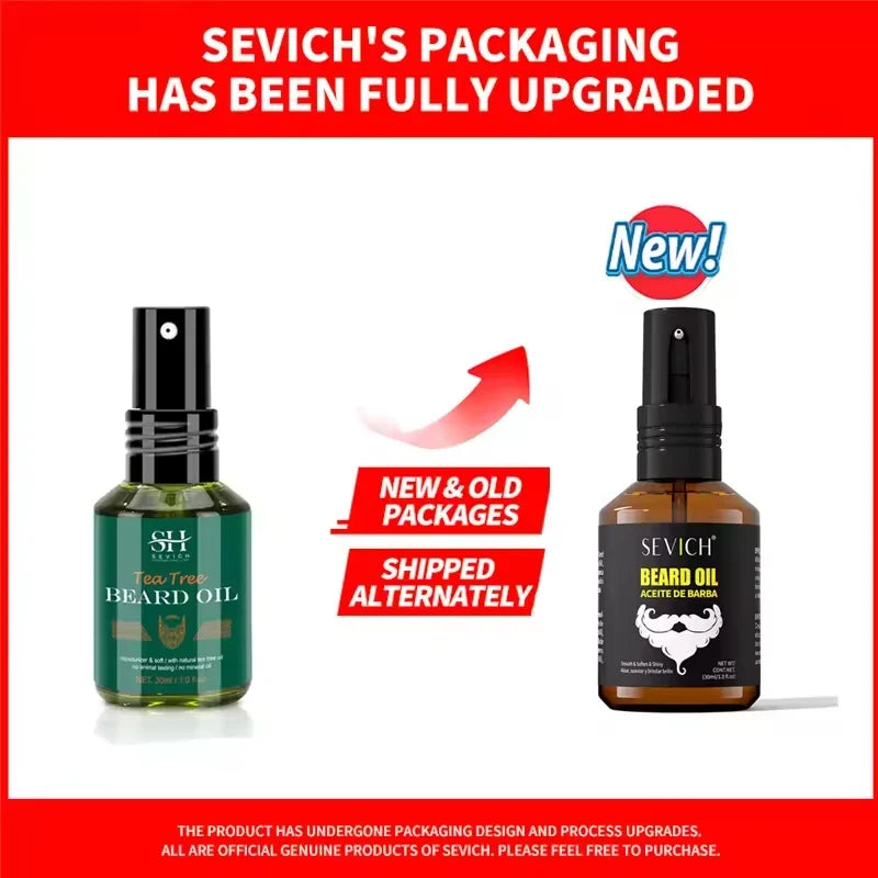 Sevich Tea Tree Beard Growth Oil – Thick & Soft Beard Care 30ml