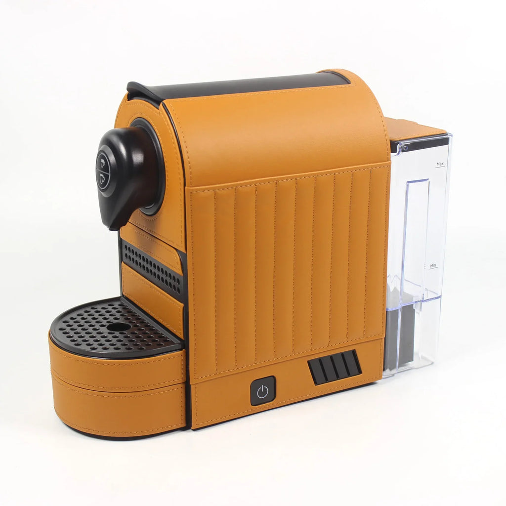 KADERN Leather-Wrapped Capsule Coffee Machine | Hotel & Home