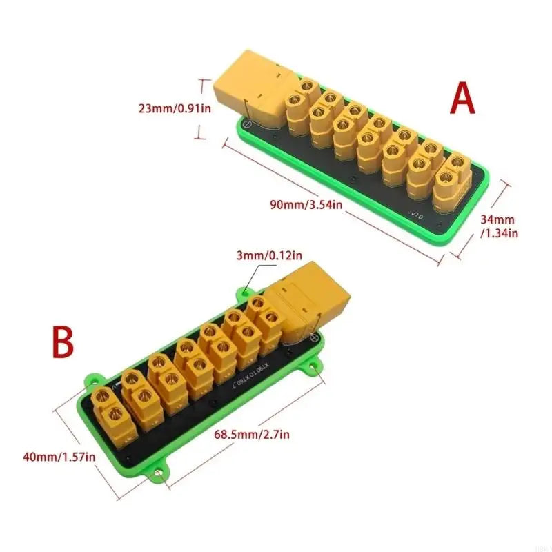 XT90 Power Distribution Board 7 Output 100A | Model Wiring