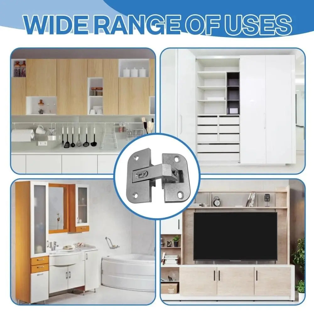 Zinc Alloy Pie Cut Corner Hinge – Soft Close Cabinet Hinge