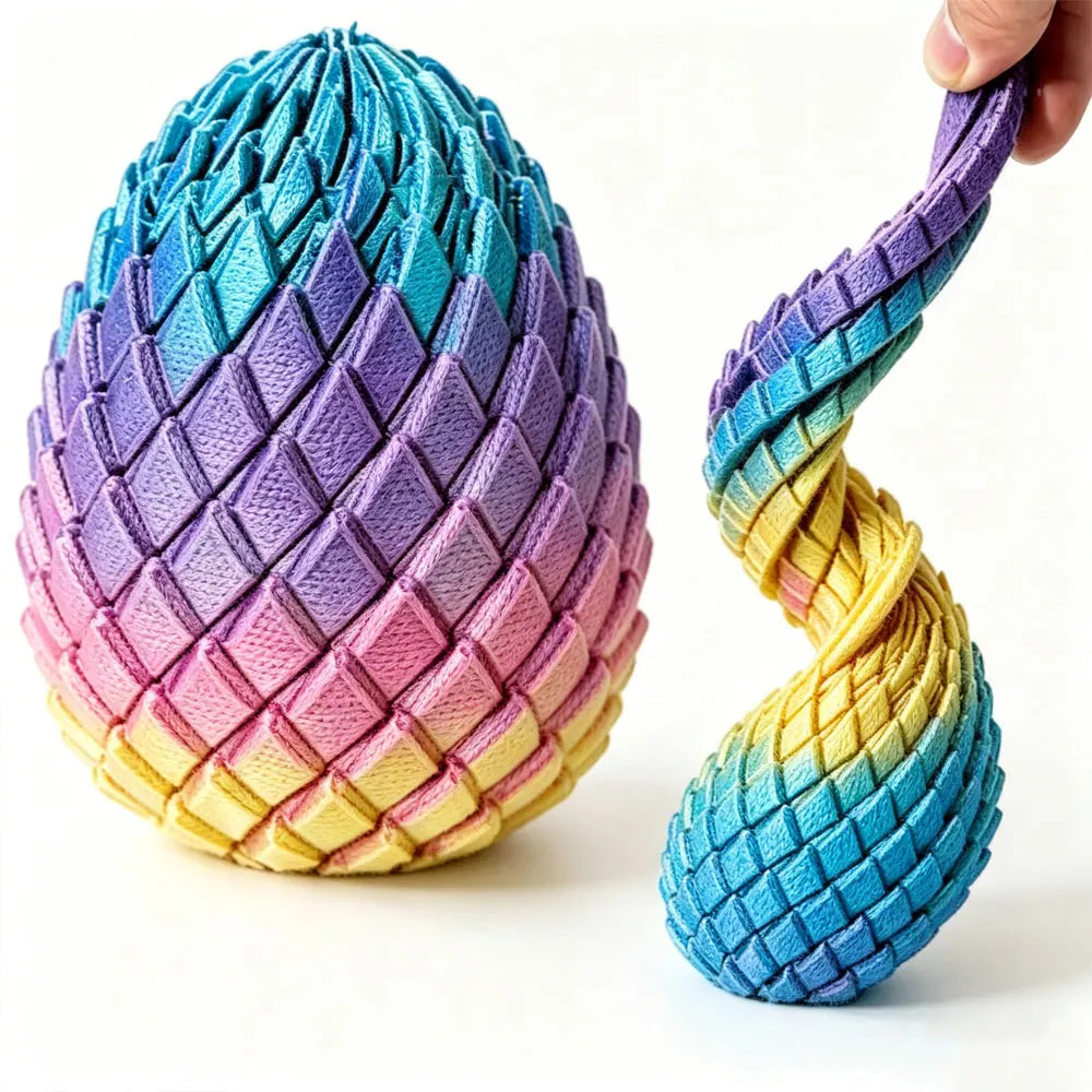 3D Printed Dragon Egg Fidget Toy – Deformable Desk Ornament