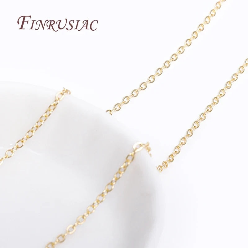 18K Gold Plated O-Shape Chain 2mm | DIY Jewelry Making
