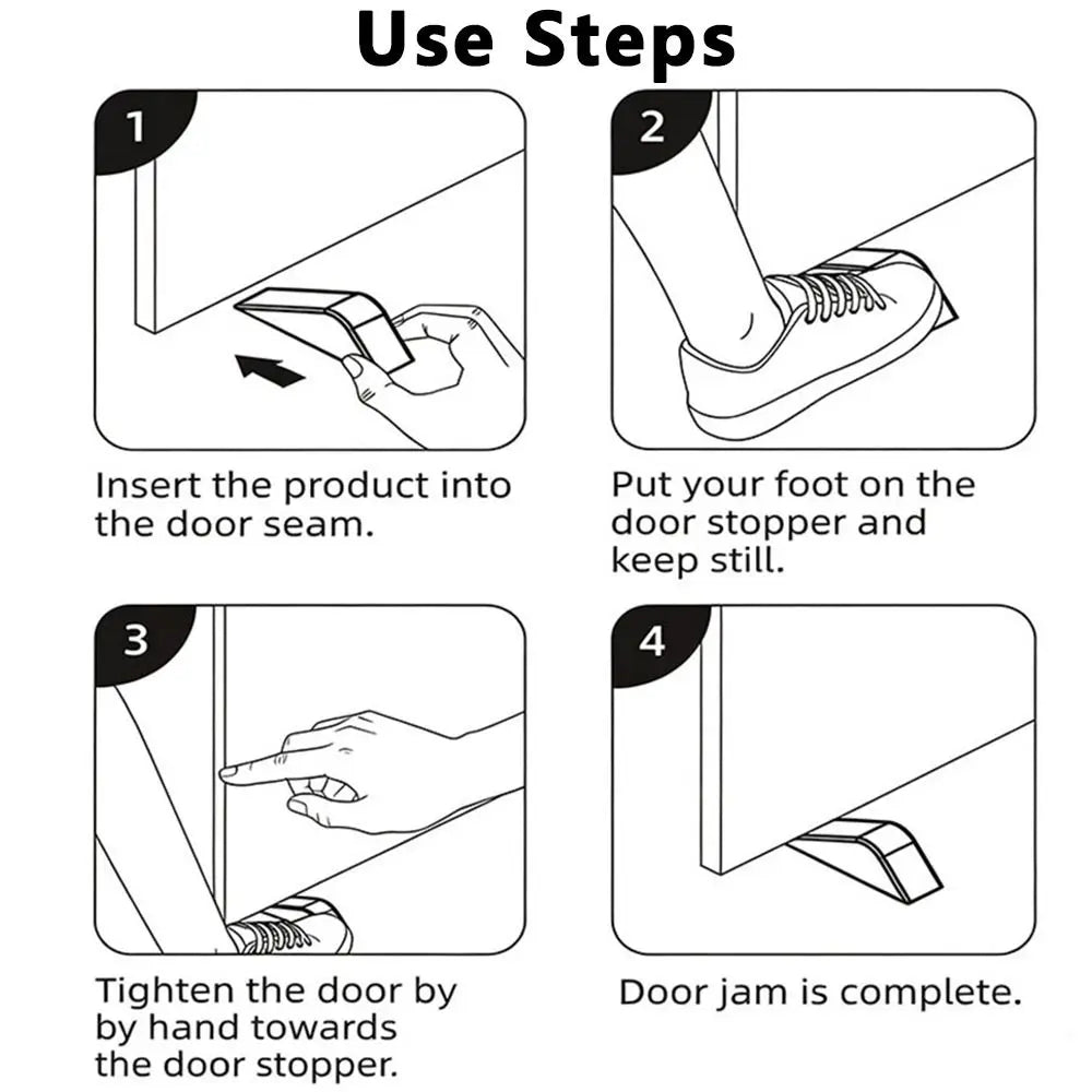 PVC Door Stopper Wedge – Non-Slip No-Drill Door Holder