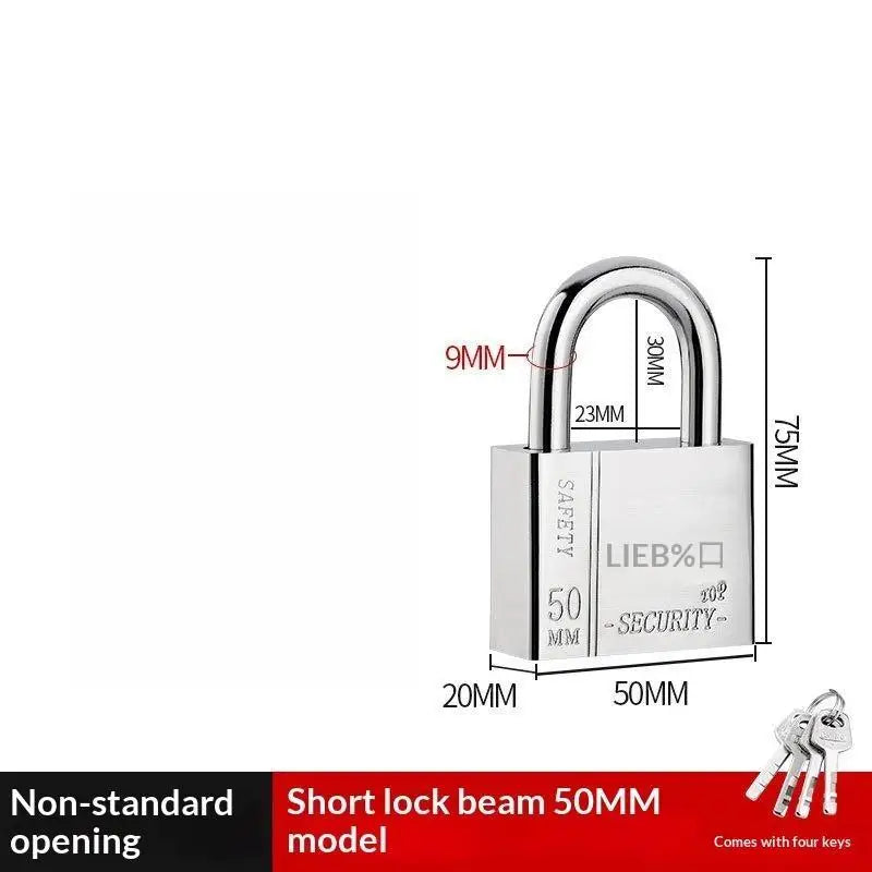 Stainless Steel Keyed Alike Padlock – Cut Resistant Shackle