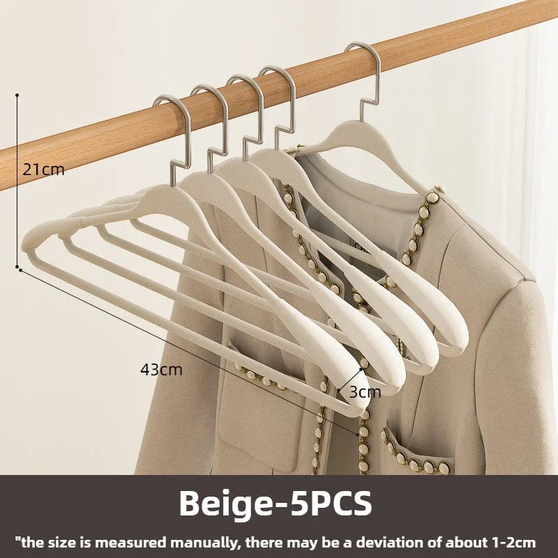 Heavy-Duty Wide Shoulder Metal Clothes Hangers – 5/10 Pack