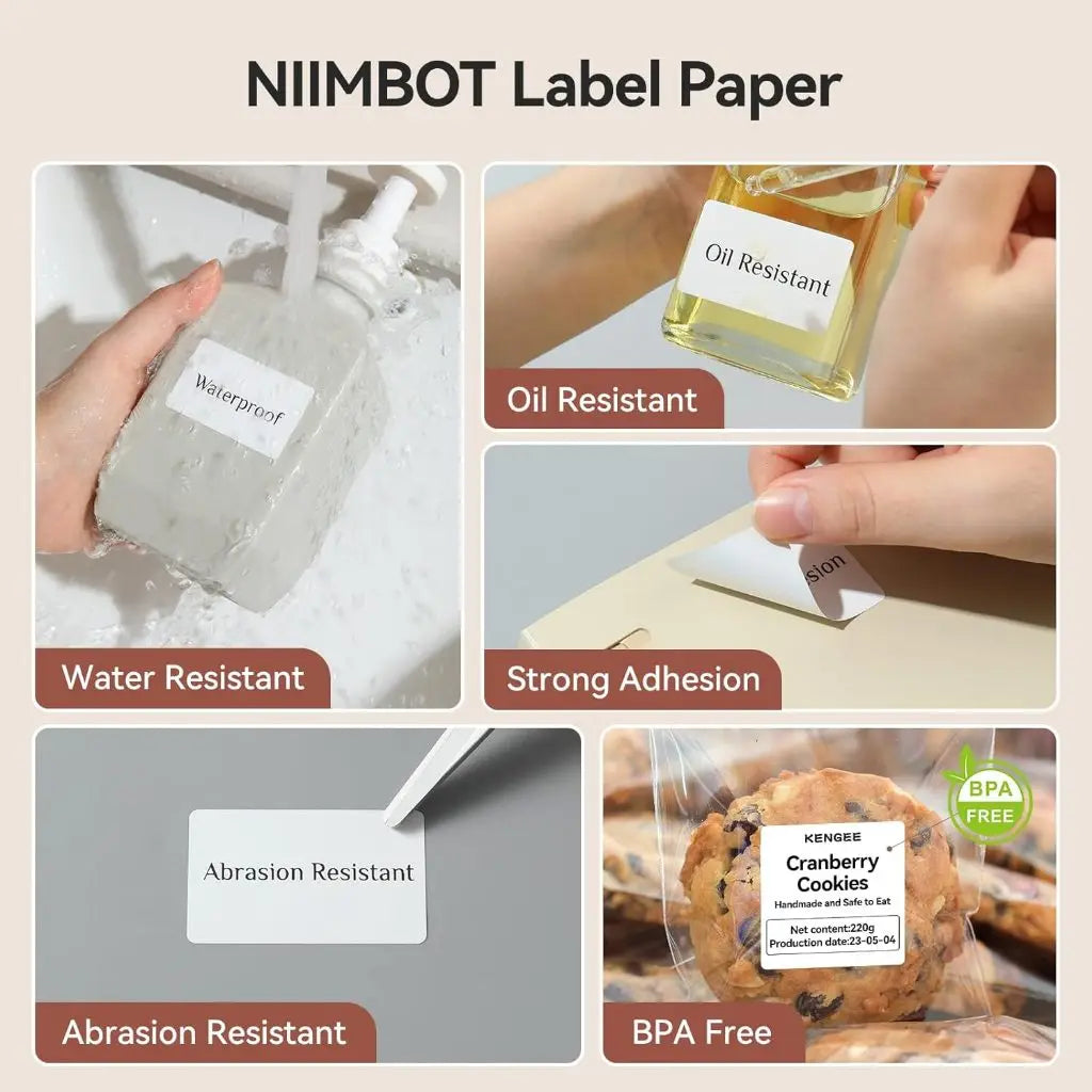 Niimbot Thermal Label Paper Roll – B1 B21 B3S D110 Compatible