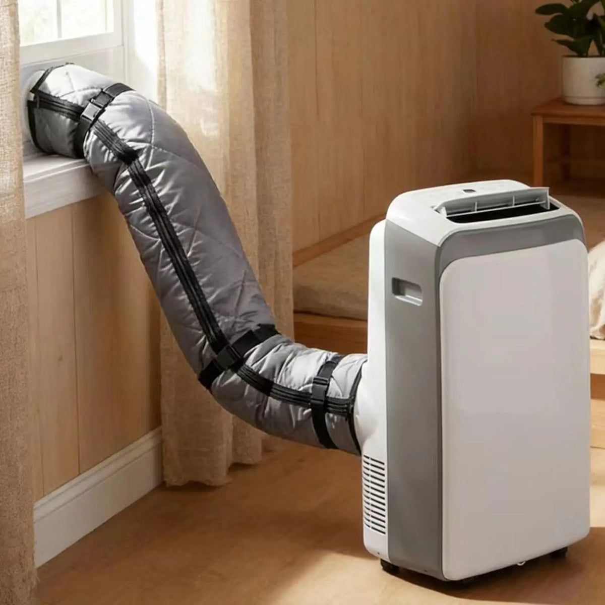 Portable AC Hose Insulation Cover – Waterproof with Straps