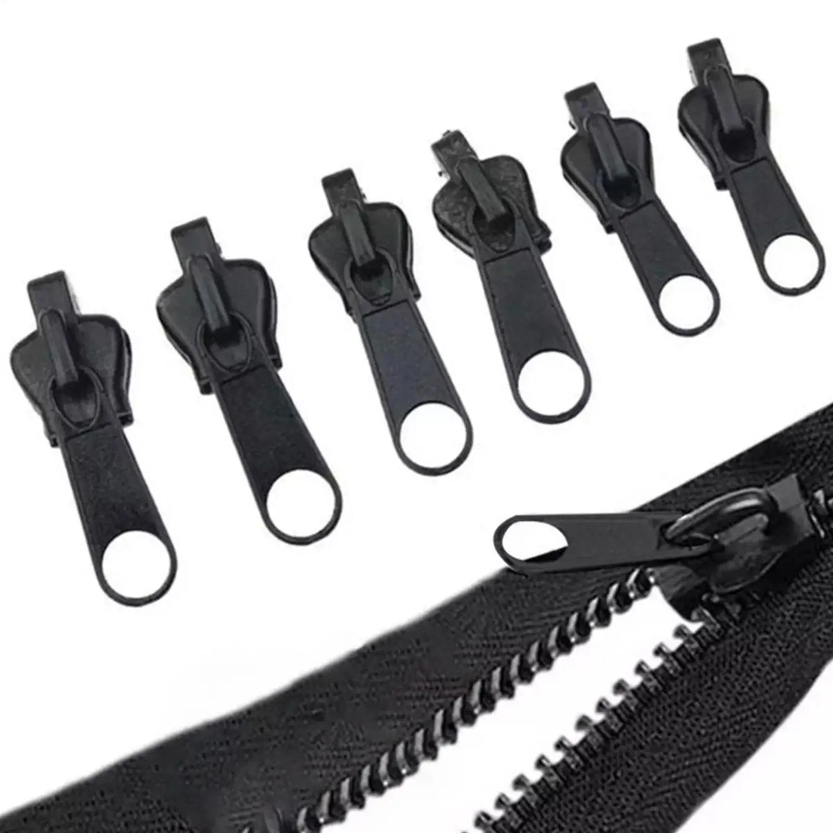 6-Piece Zipper Repair Kit – Heavy Duty Zip Slider (3 Sizes)