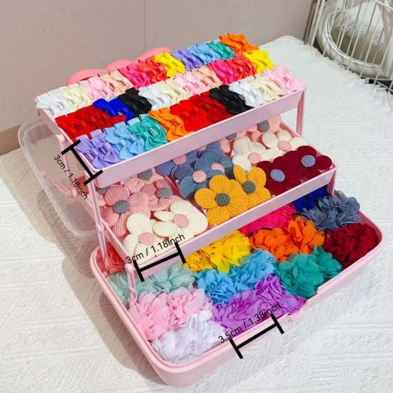 18-Piece Girls Hair Accessories Set – Headbands, Bows & Ties