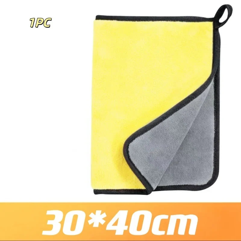 Microfiber Car Cleaning Towels – Quick-Dry Double Layer Cloth