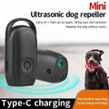 Ultrasonic Dog Bark Deterrent | USB Rechargeable + LED Light