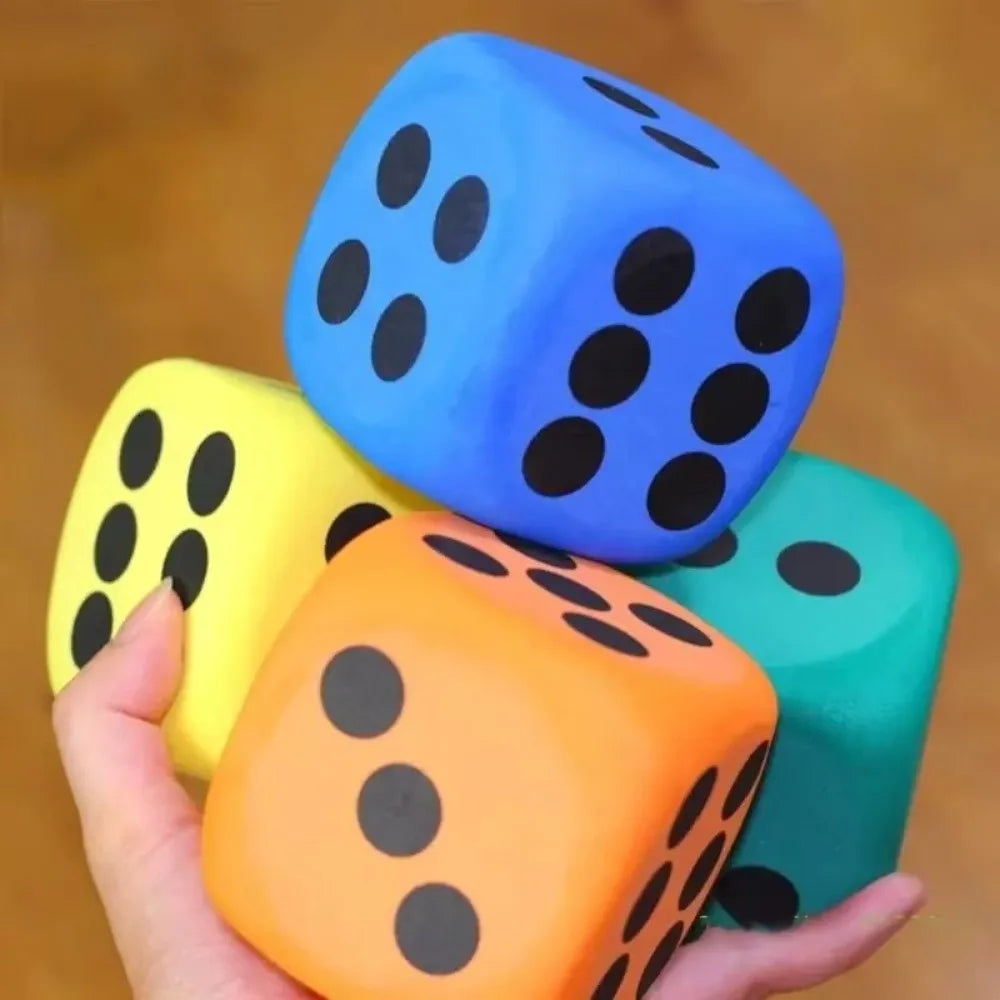 Large Foam Dice 60/80mm – Math Teaching Aid & Board Game