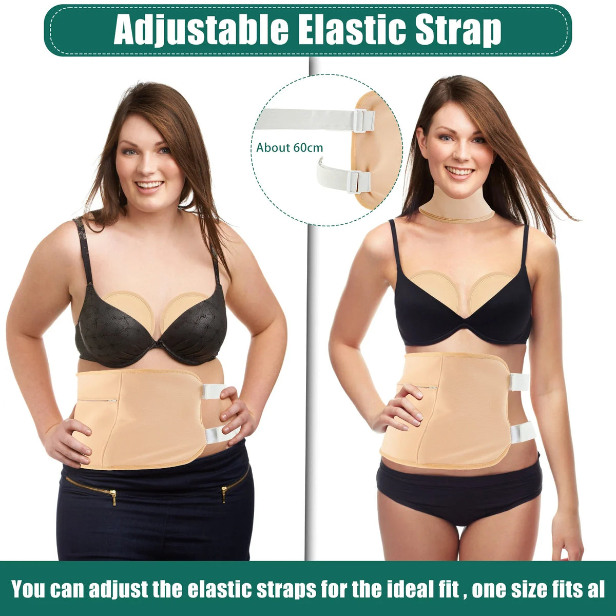 Reusable Castor Oil Pack Wrap Kit – Adjustable Waist & Neck
