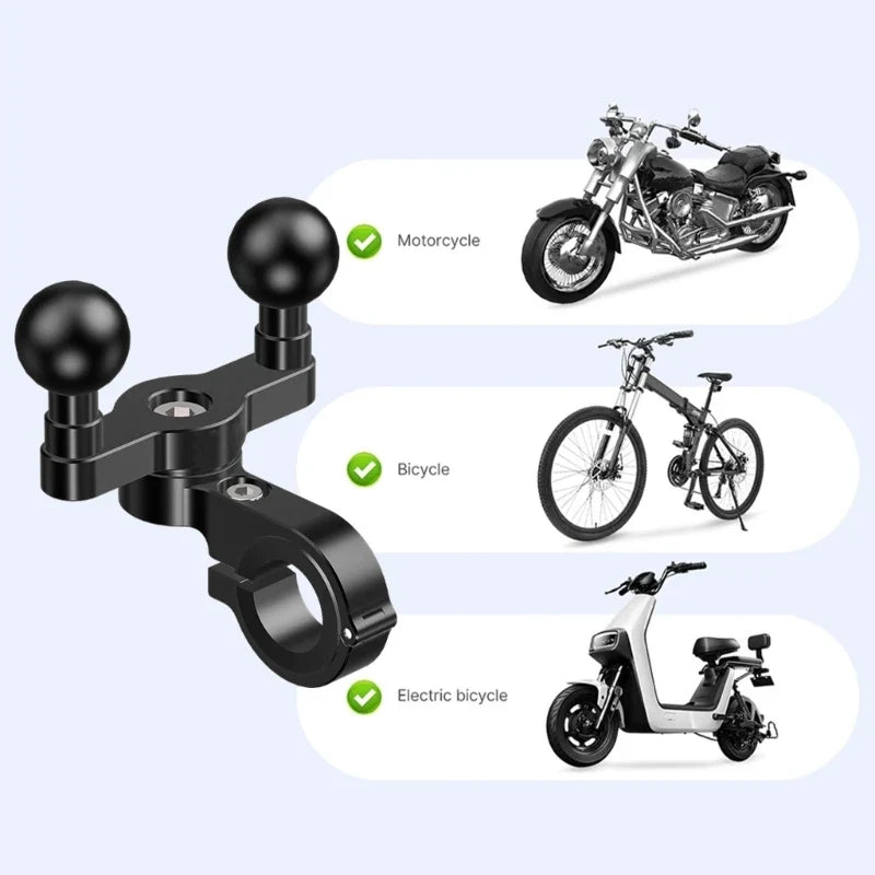IP67 Waterproof Motorcycle Phone Mount – Aluminium Knob Lock