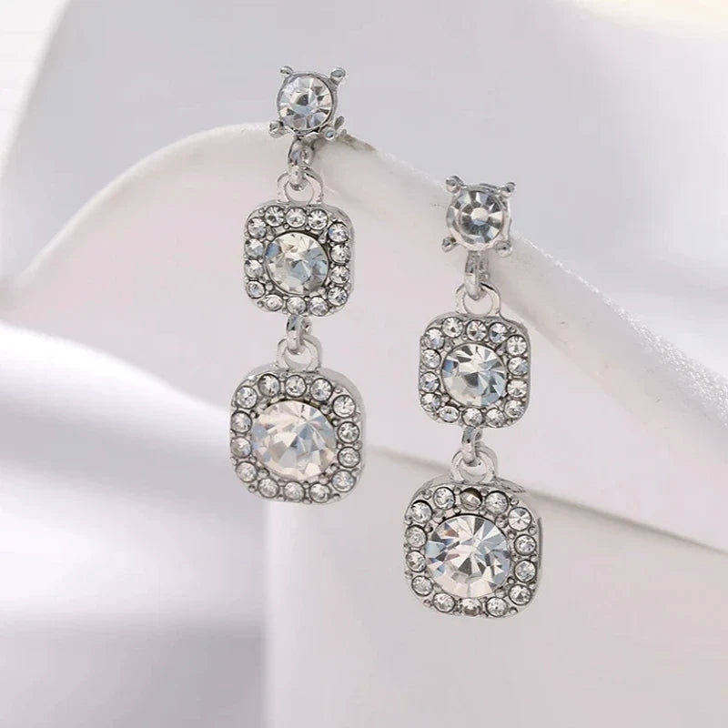 Vintage Flower Drop Earrings for Women – French Style by Nixie