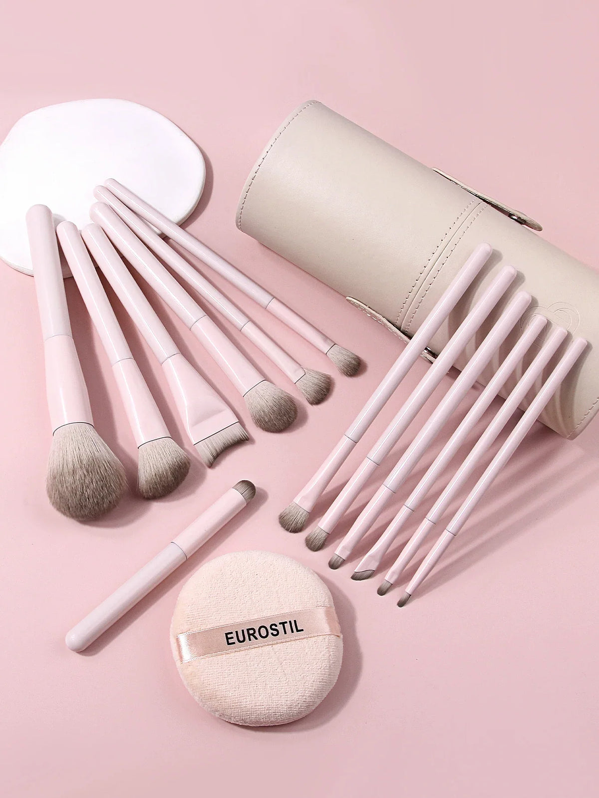 15-Pc Professional Makeup Brush Set with Travel Case | Nixie