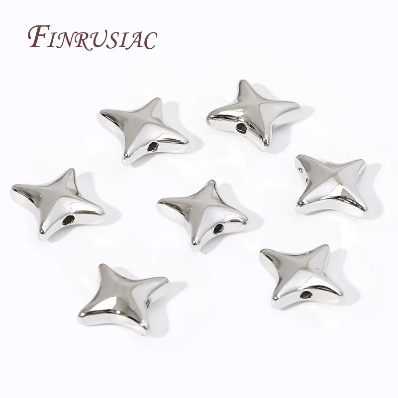 9mm 18K Gold Plated Star Spacer Beads – DIY Jewelry Making