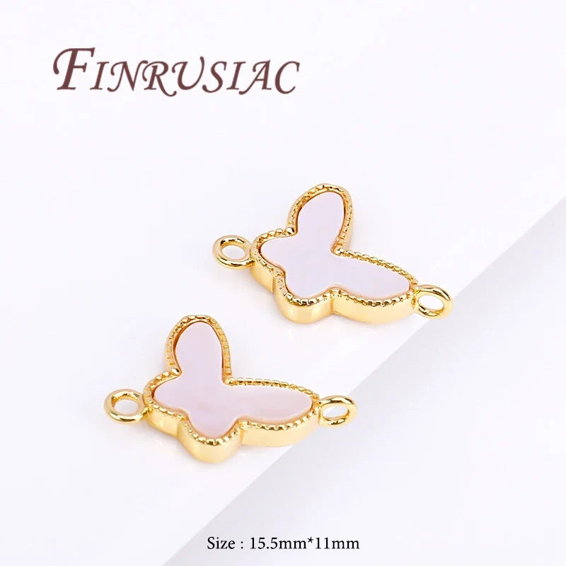 18K Gold Plated Shell Charms – DIY Necklace Pendant Findings