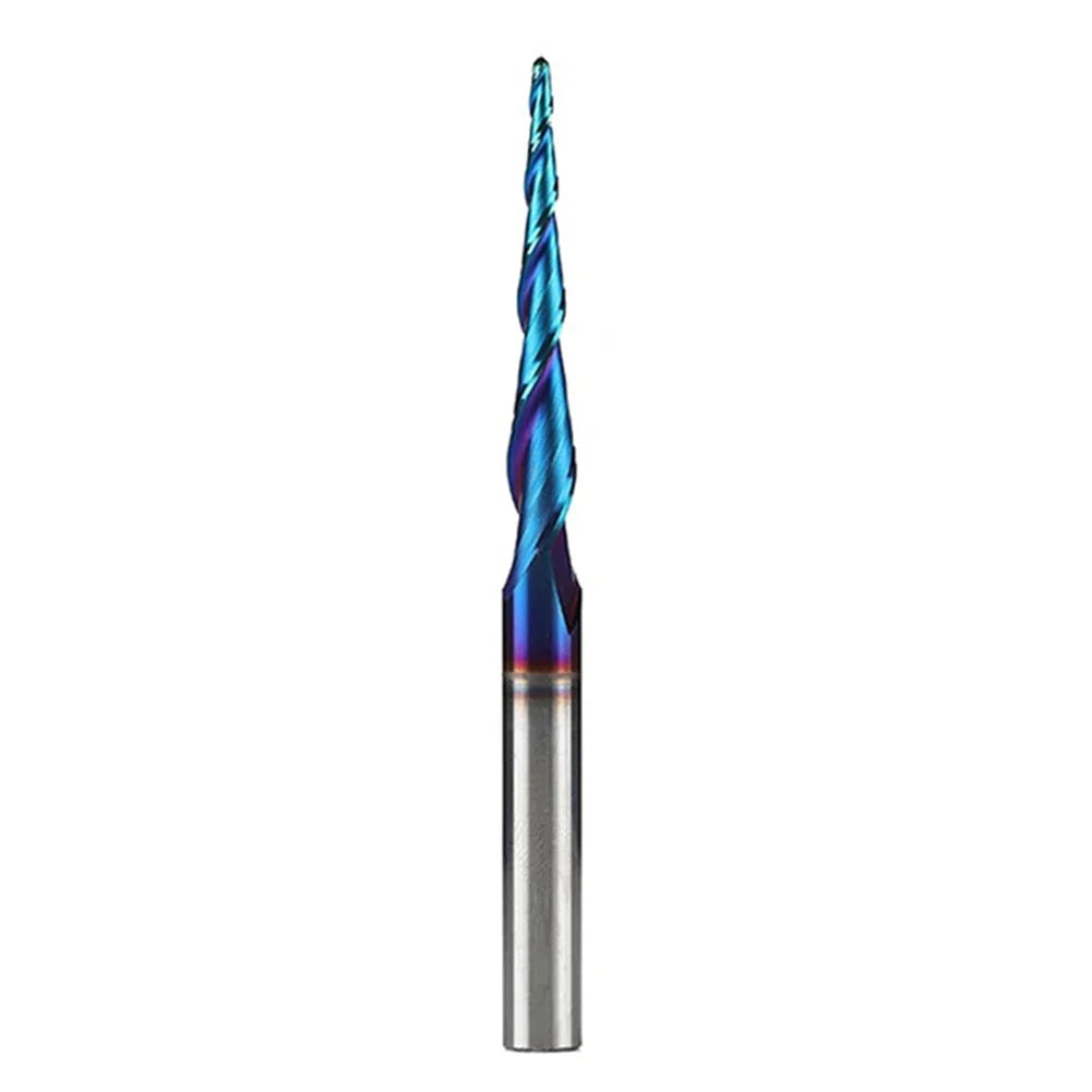 Cobalt Alloy Ball Nose End Mill 6.35mm Shank 45° Spiral | CNC