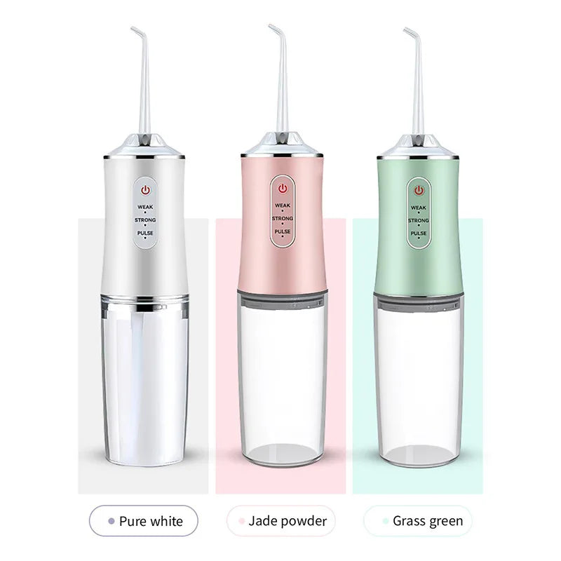Portable Water Flosser Oral Irrigator – USB Rechargeable 220ml