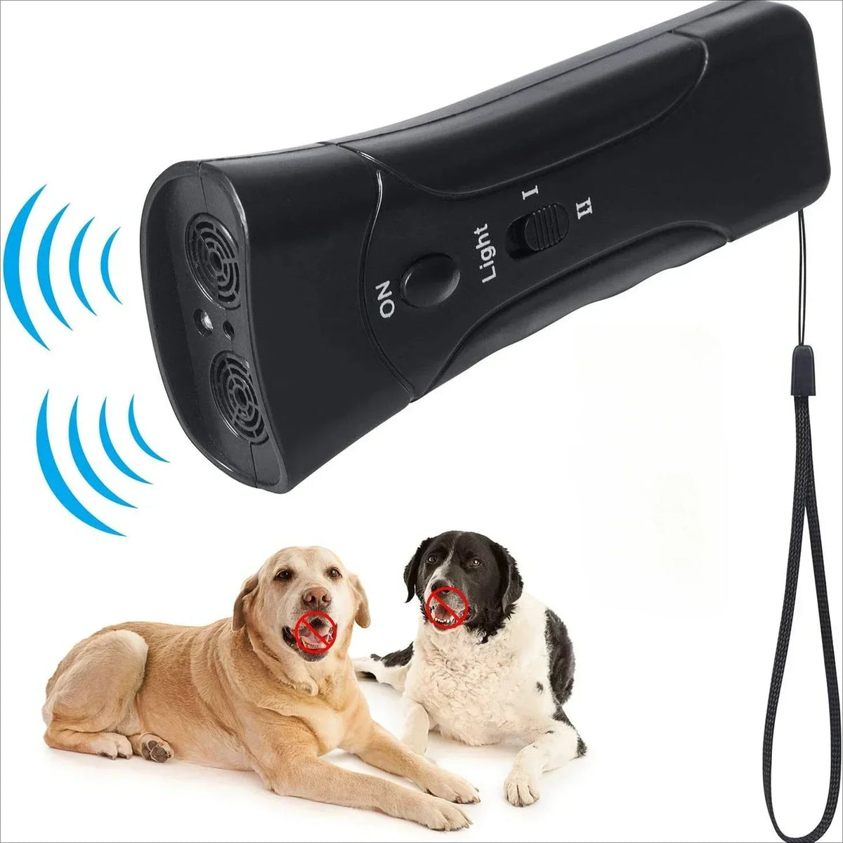 Ultrasonic Dog Bark Deterrent Trainer with LED Light