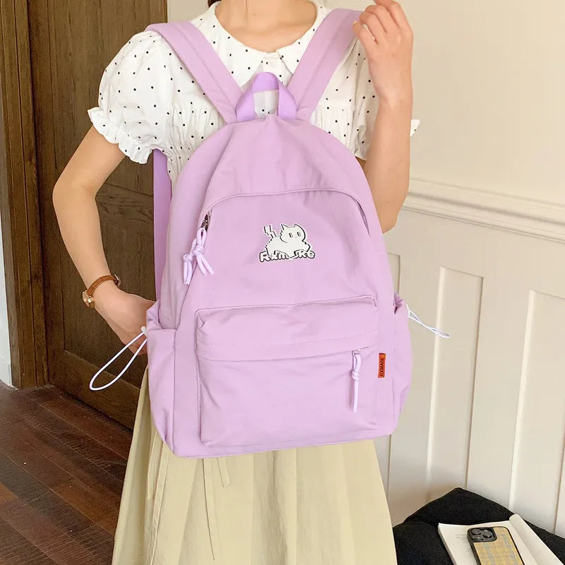 Cartoon Cat Backpack – Lightweight Large Capacity Student Bag