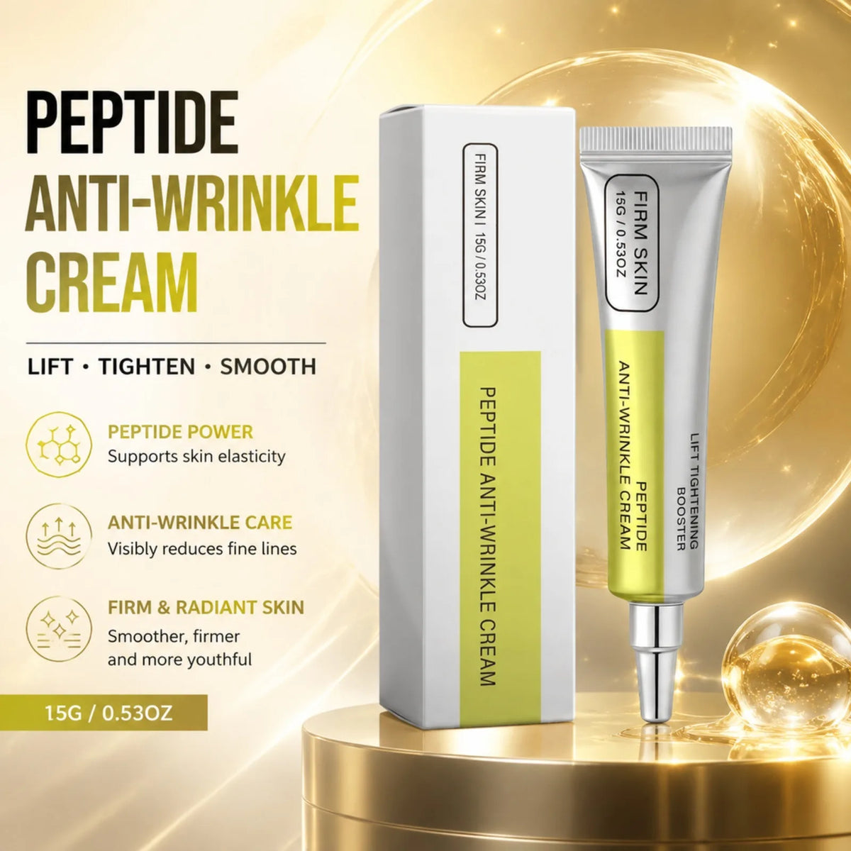 Peptide Retinol Face Cream – Firming Hydrating Moisturizer