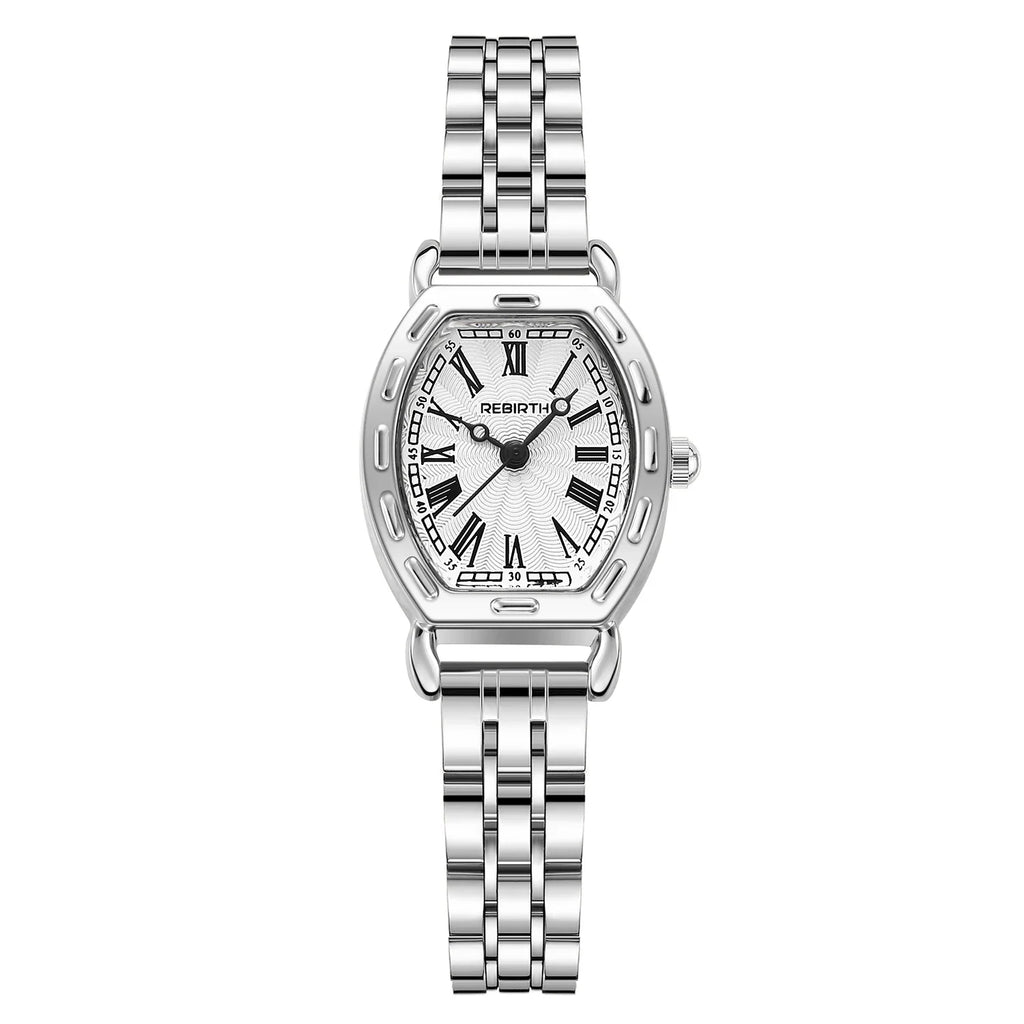 REBIRTH Roman Numeral Quartz Watch – Stainless Steel Band