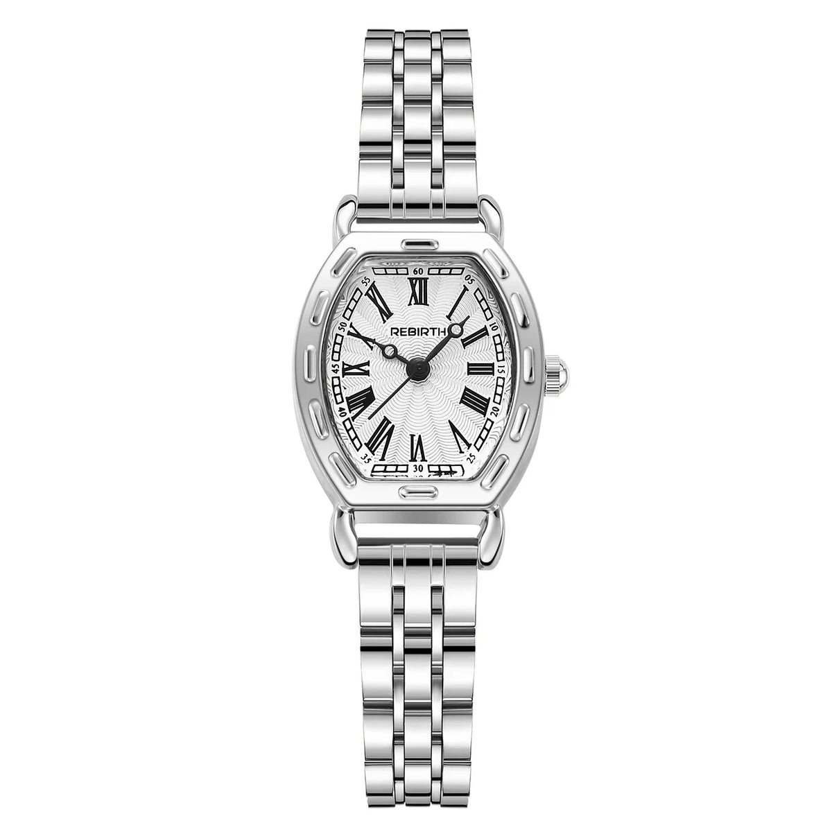 REBIRTH Roman Numeral Quartz Watch – Stainless Steel Band
