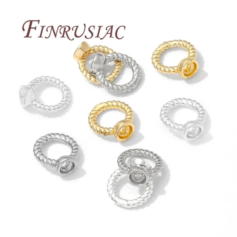 4mm 18K Gold Plated Crimp End Beads & Clam Shell Tips