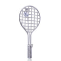 Badminton Racket Brooch – Copper Cubic Zirconia Lapel Pin